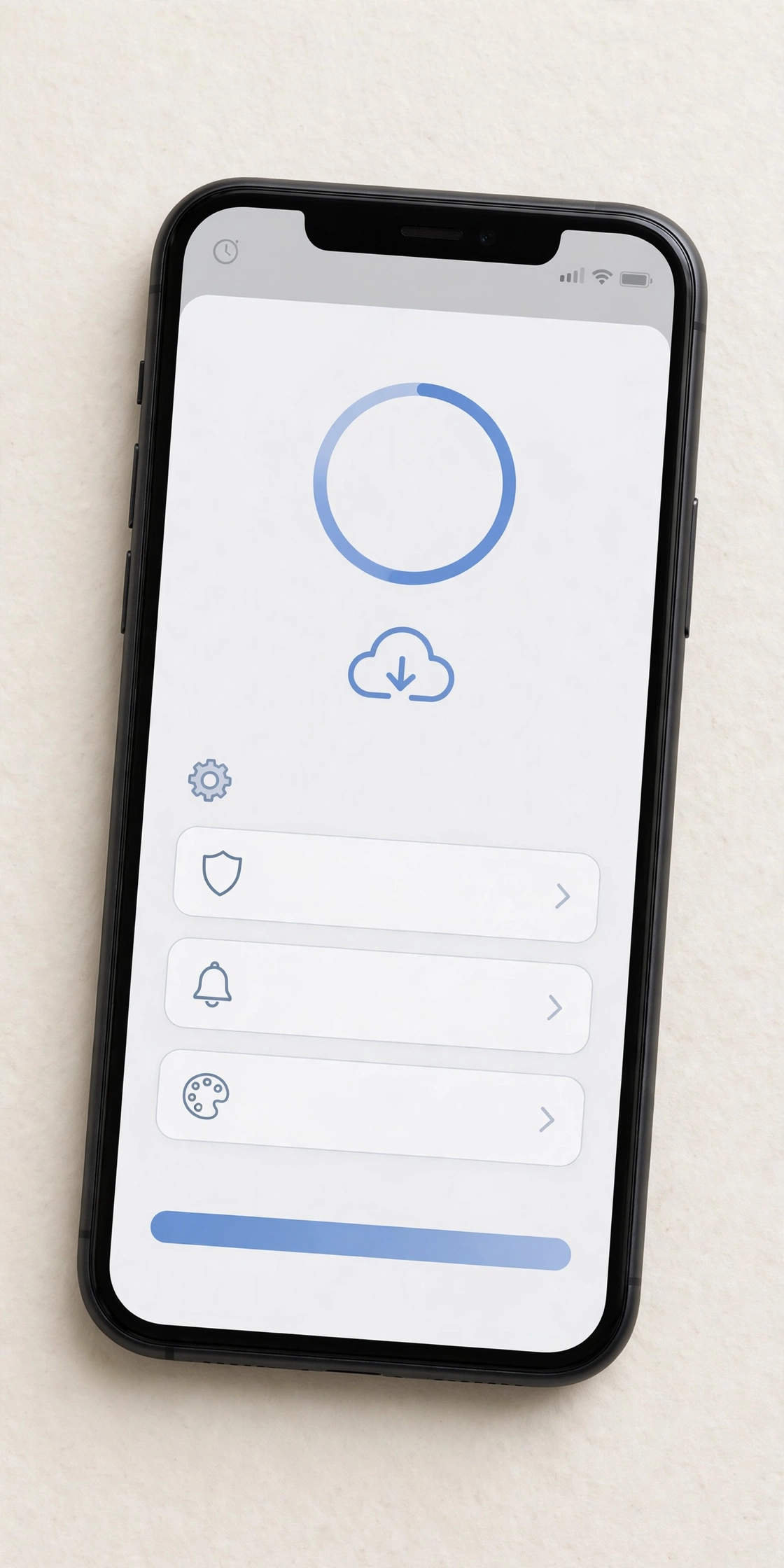 Smartphone showing an app installation progress screen for an Android Spotify APK